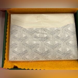 Goyard *AUTHENTIC* St. Sulpice Card Holder White